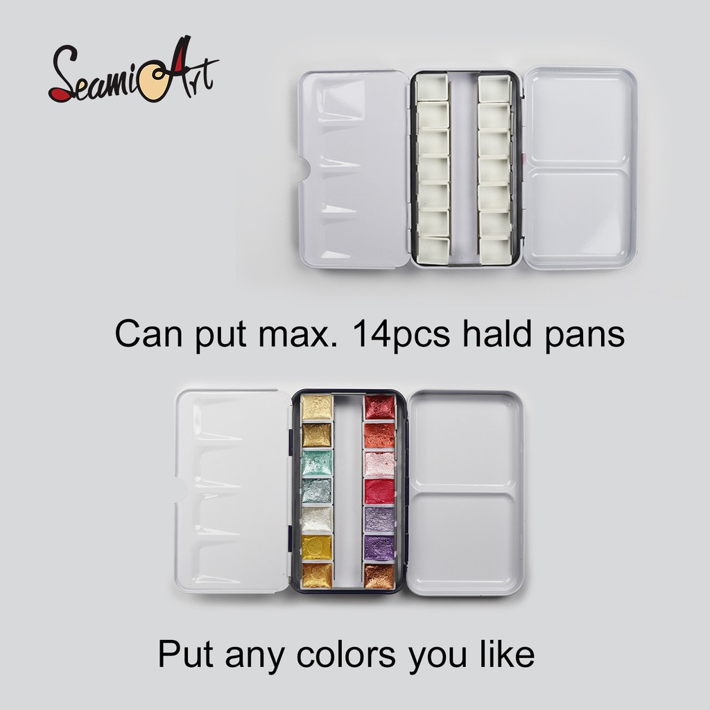 SeamiArt Multi Functional Portable Metal Foldable Painting Box