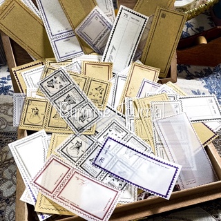 Set 90 tem vé ticket vintage mix không trùng mẫu