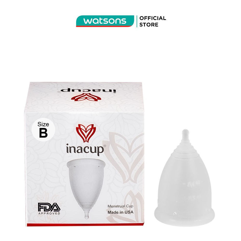 Cốc Nguyệt San Inacup Size B 100% Silicon Y Tế