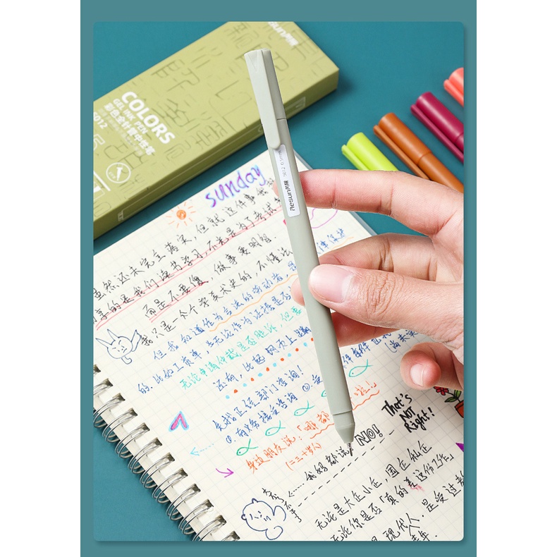 Bộ 5 Bút Mực Gel Nhiều Màu Sắc