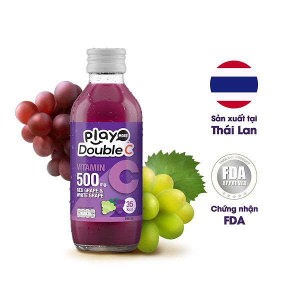 Nước giải khát Play More Double C chai 160ml