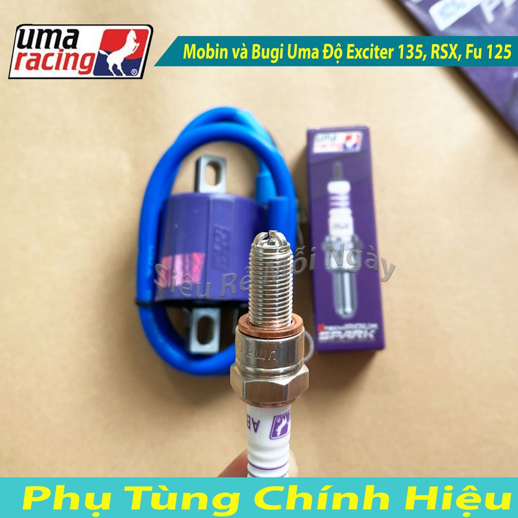 Combo Mobin sườn và Bugi Uma Độ Exciter 135, Future 125, Fu Neo, RSX, Wave RS, Nouvo