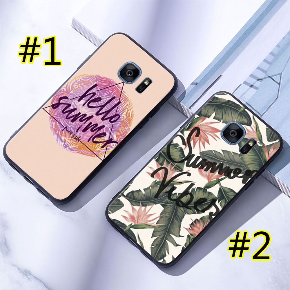 Ốp điện thoại mềm Samsung Galaxy S7 Edge S8 S9 Plus Mùa hè