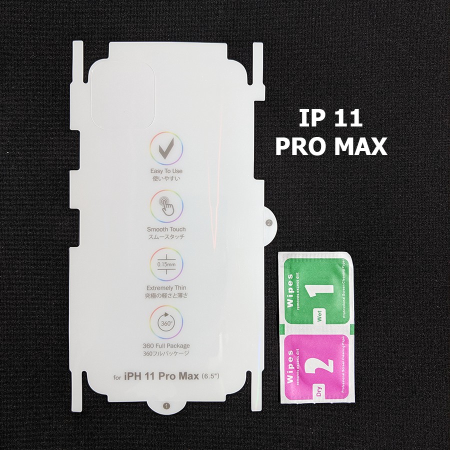 Dán chống xước PPF mặt lưng full viền Iphone 11 Pro Max
