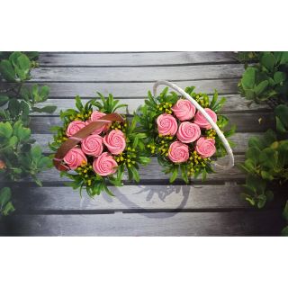 1kg lá hoa hồng giả