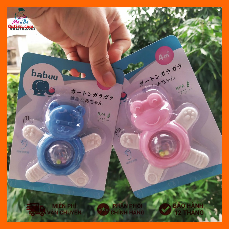 Set đồ chơi xúc xắc gặm nướu phát triển kỹ năng cơ bản cho bé thương hiệu Babuu baby Nhật bản