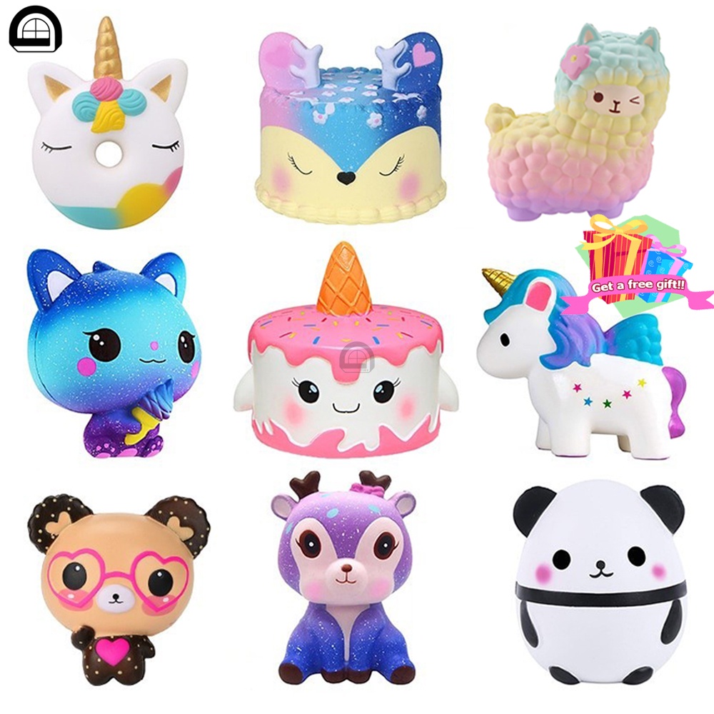Pu Đồ Chơi Nắn Bóp Đàn Hồi Giảm Stress Hình Chú Kỳ Lân Đáng Yêu