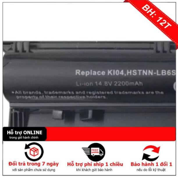 [BH12TH] Pin Laptop HP KI04 ZIN 14-AB, 15-AB LB6R/DB6T