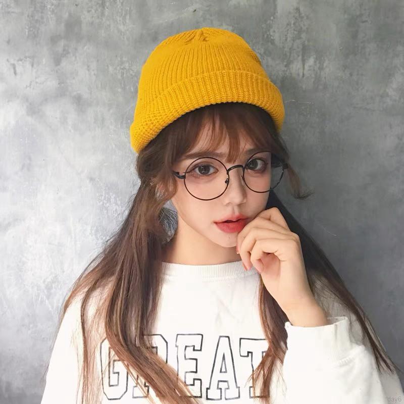 Mũ lưỡi trai màu trơn phong cách retro Hàn Quốc