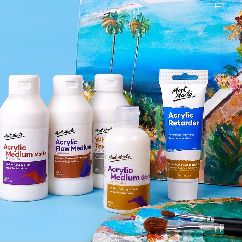 Dung Môi Pha Màu Acrylic Mont Marte - Phủ Bóng Đất Sét MAMD0004