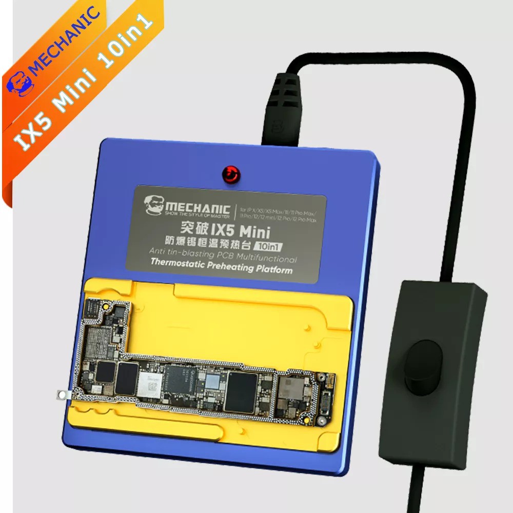 Đế nhiệt tách main iP X đến 12 Pro Max Mechanic IX5 mini 10 in 1