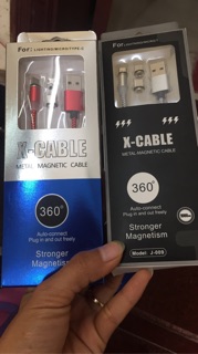 Bộ Cáp Sạc Nam Châm 3 Đầu 1m + iphone/typeC/micro ( bao gồm cả bộ:dây cáp và 3 đầu )