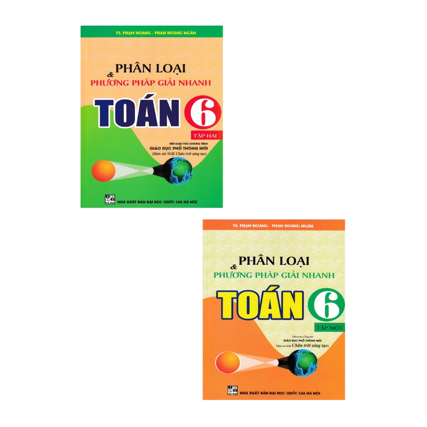 Sách - Combo Phân Loại Và Phương Pháp Giải Nhanh Toán 6 - Tập 1+2 (Bộ 2 Cuốn)