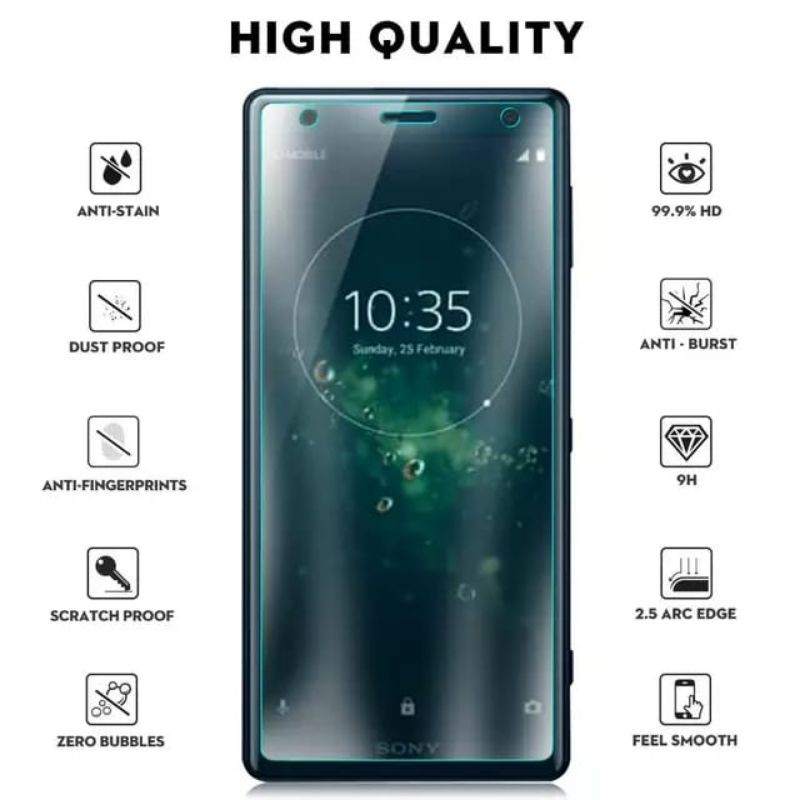 Kính Cường Lực Chống Trầy Cho Sony Xperia Xz2 H8266 H8216 H8296 H8276 702so Sov37