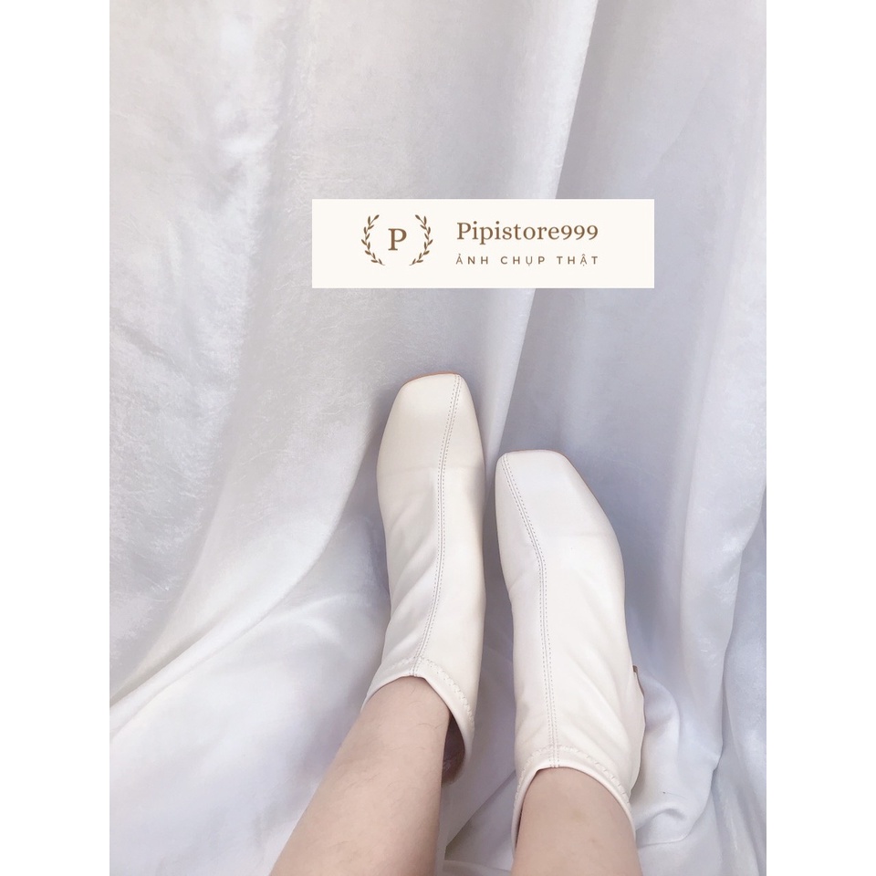 [GIÁ SỐC] Boots da trơn cổ lửng đế vuông 5cm giá cực yêu G089( hàng không khóa kéo) | BigBuy360 - bigbuy360.vn