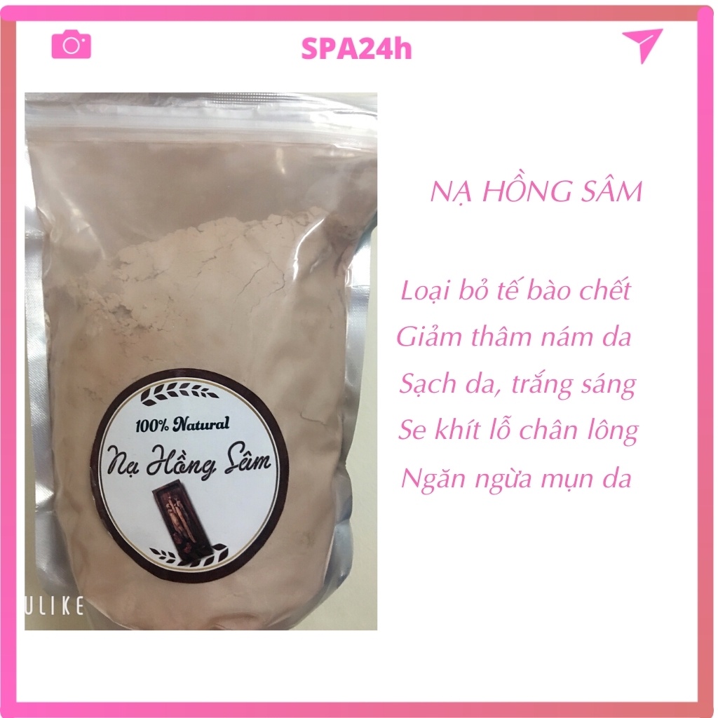 Bột đắp mặt hồng sâm dẻo handmade