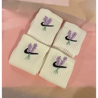 Tất Thêu Lavender(Hàng authentic, Hàng có sẵn)
