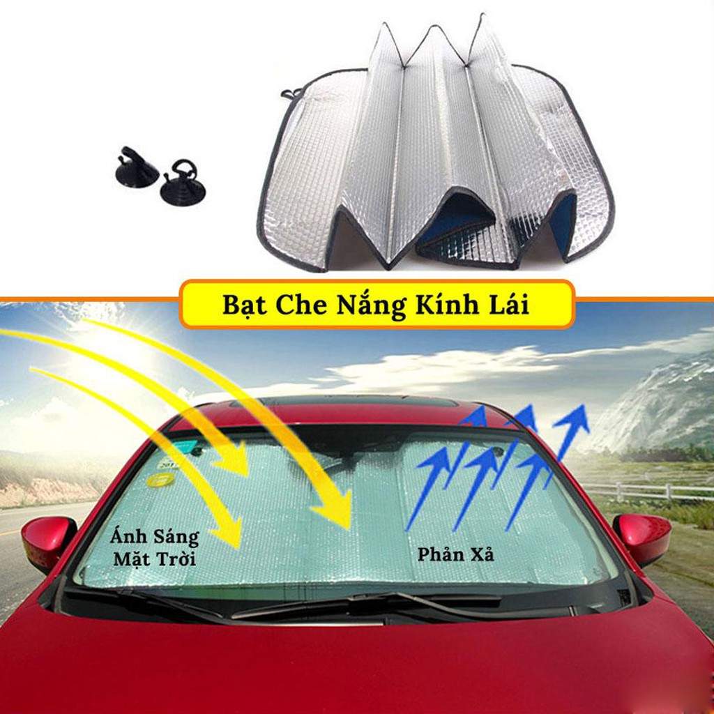 Tấm Che Nắng Kính Lái Ô Tô Tráng Bạc – Thiết Kế Cho Các Xe Dòng Sedan