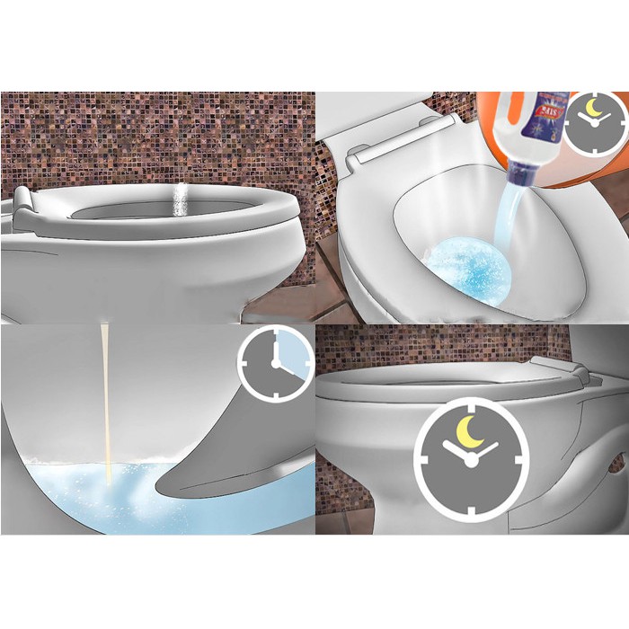 Thông bồn cầu toilet WC siêu tốc khử mùi bồn cầu, khử mùi nhà vệ sinh diệt khuẩn SiFa 700g/1400g