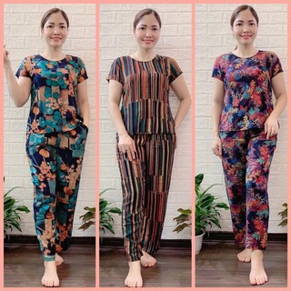Bộ lanh cộc tay quần dài ống côn Gia Huy(ảnh chụp thật)