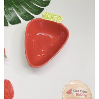 Bát Ăn Dặm Bát Gốm Sứ Cao Cấp Hình Thú, hoa Quả Cho Bé Ăn Dặm Kiểu Nhật Dưa Kids