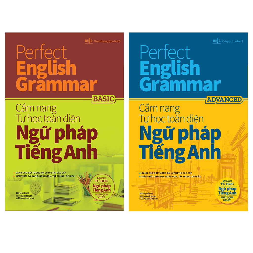 Sách Combo Perfect English Grammar – Cẩm nang tự học toàn diện Ngữ pháp tiếng Anh – Basic & Advanced