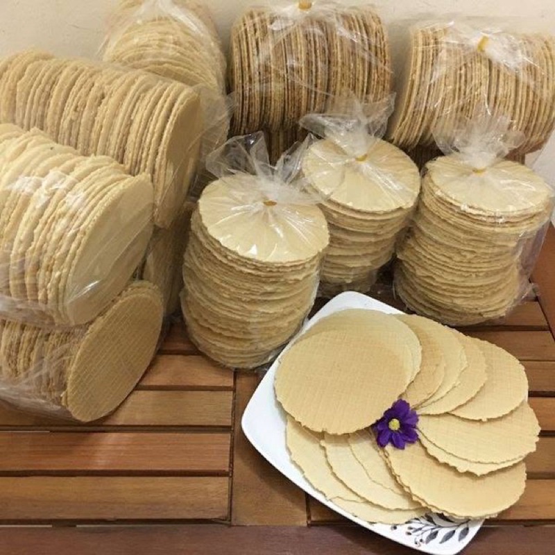 Bánh quế tròn giòn tan siêu ngon ạ.