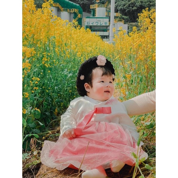 bộ váy hanbok cho bé( ảnh thật)