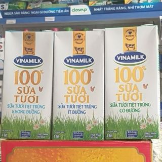 Sữa tươi tiệt trùng Vinamilk hộp 1 lít