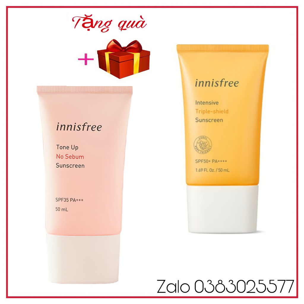 [ Mua để nhận quà ] Kem chống nắng trắng da Hàn Quốc innisfree SPF50+ PA++++