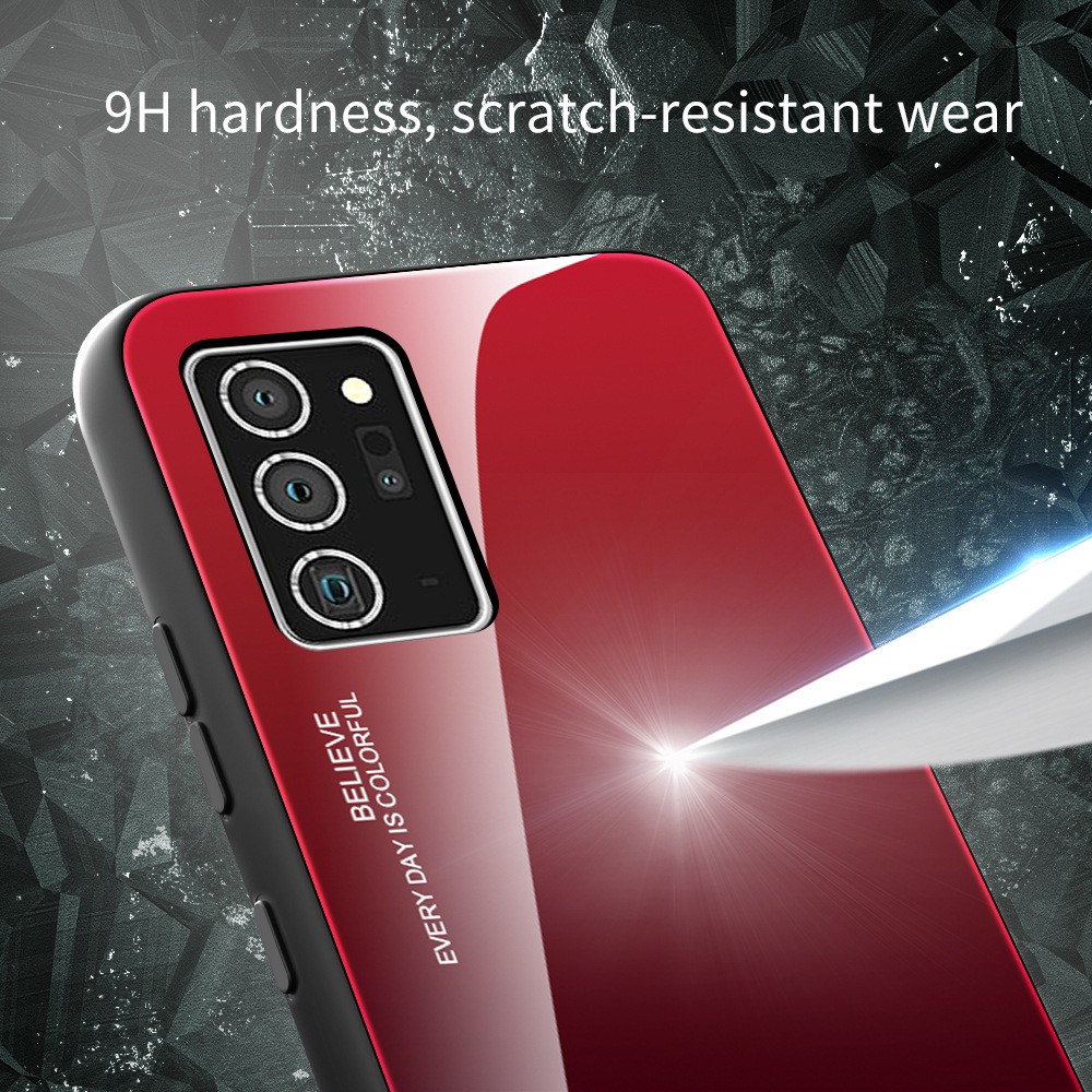 For Samsung Galaxy Note 20 Ultra Note20 20Ultra Gradient Color Phone Case Soft Tempered TPU Edge Protection
