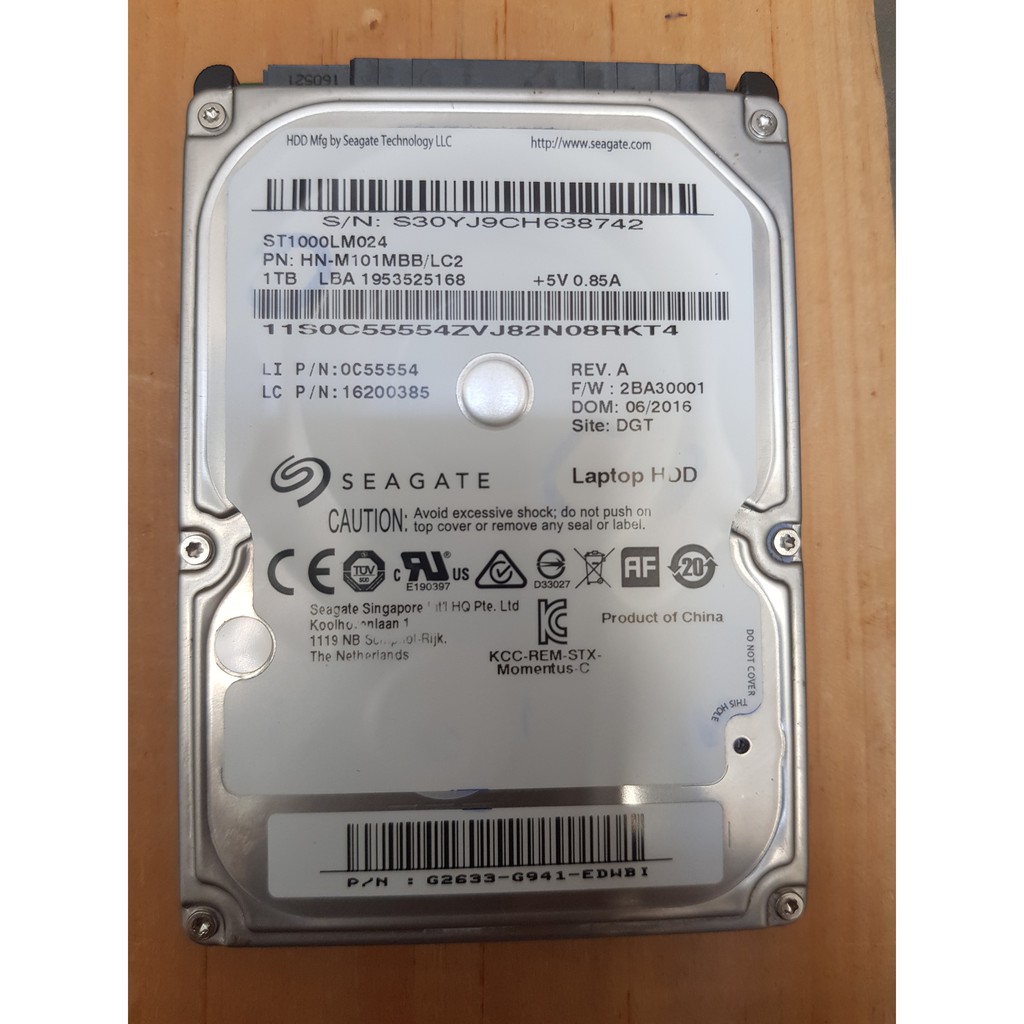 Ổ Cứng Seagate 1TB 2.5 inch windown 10