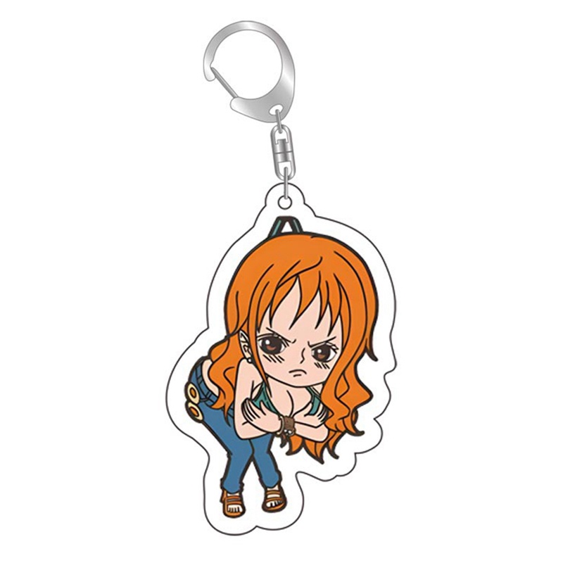 Móc Khóa In Hình Nhân Vật Luffy Zoro Sanji Phim Hoạt Hình One Piece