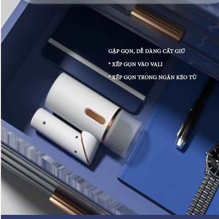 Máy là hơi nước cầm tay gập gọn công suất lớn 1600w dung tích bình chứa 250ml