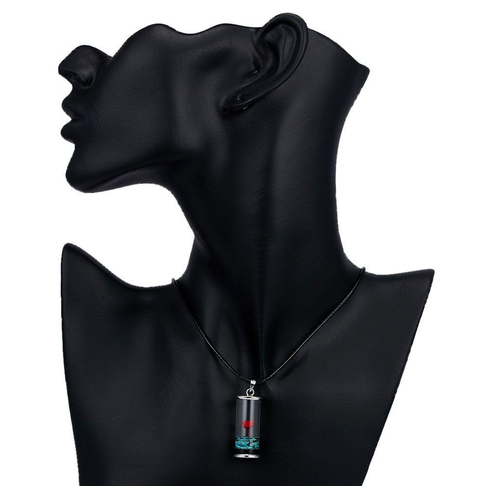 ANEMONE Vòng Cổ Choker Bằng Thủy Tinh Trong Suốt Đính Hoa Khô Phong Cách Cổ Điển Thời Trang