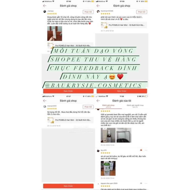 POMELO - Tinh dầu Bưởi baukrysie 🎁cột tóc / mask giáy + thiệp | BigBuy360 - bigbuy360.vn