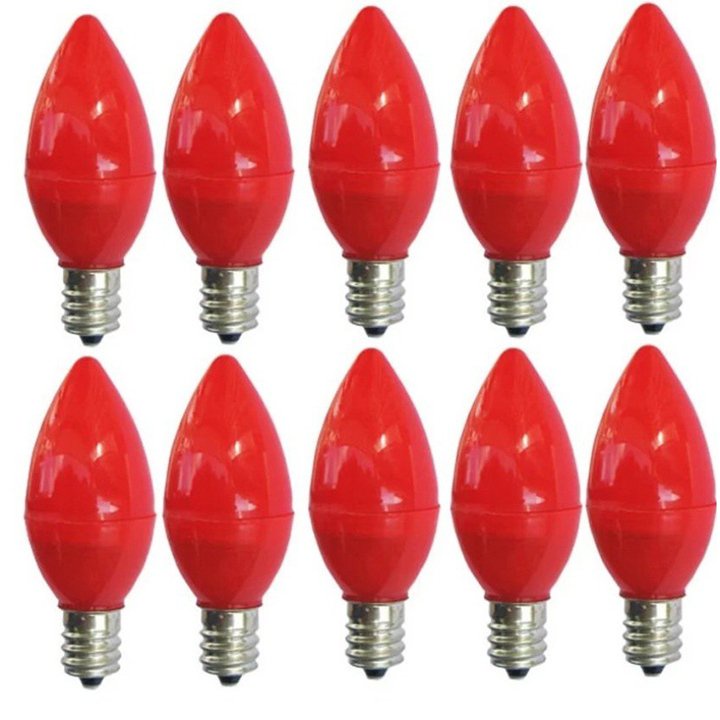 Vĩ 2 Bóng Đèn Cà Na, Bóng Led Trái Ớt 0,5w Thắp Ban Thờ, Thần Tài