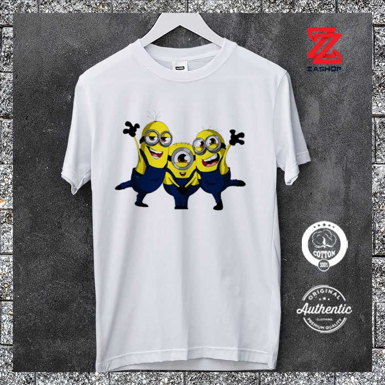 Áo Thun Nam 100 cotton M.I.N.I.O.N.S_5 Zashop form đẹp kiểu cá tính vải dày mịn không xù lông