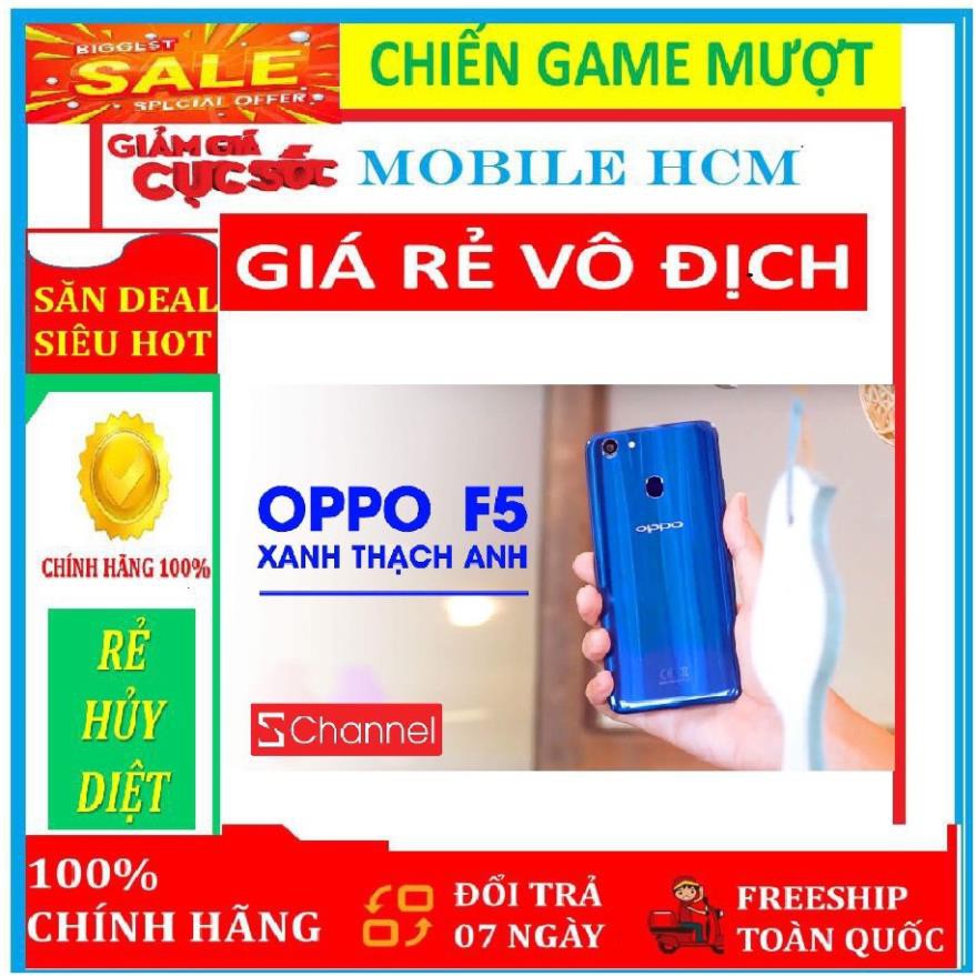 badgeĐiện thoại Oppo F5 32GB RAM 4GB MỚI 100% FULLBOX - Điều hướng bằng cử chỉ, selfie xóa phông, chia đôi màn hình game