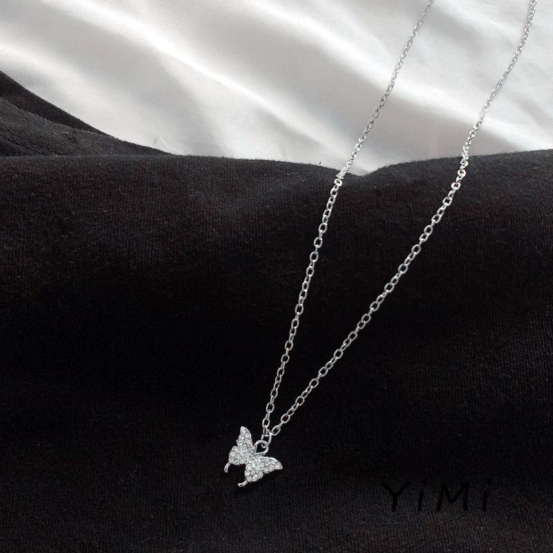 Vòng cổ Mặt Hình Bươm Bướm Nhiều Lớp Sang Trọng Cho Nữ