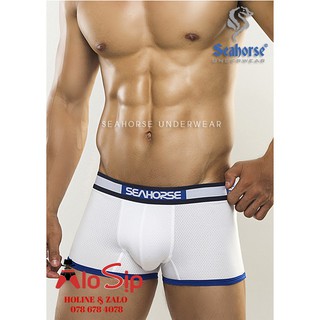 Quần lót nam boxer Seahorse SP004 chất liệu thun lạnh mè kim lỗ an toàn cho da, độ đàn hồi tốt