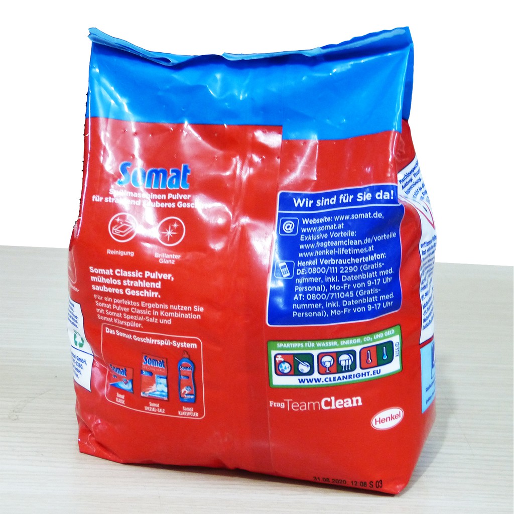 Bột rửa ly Somat Detergent 1,2 Kg