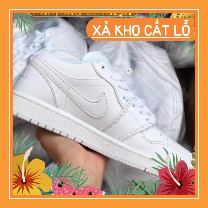 [ ẢNH THẬT ] Giày sneaker jd1, jordan 1 trắng thấp cổ | BigBuy360 - bigbuy360.vn