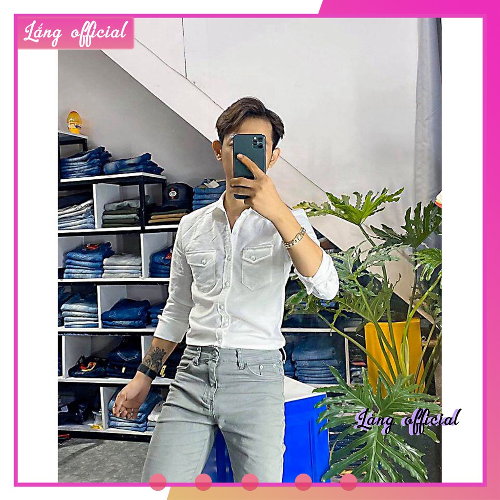 Áo Sơ Mi Denim Nam Cao Cấp