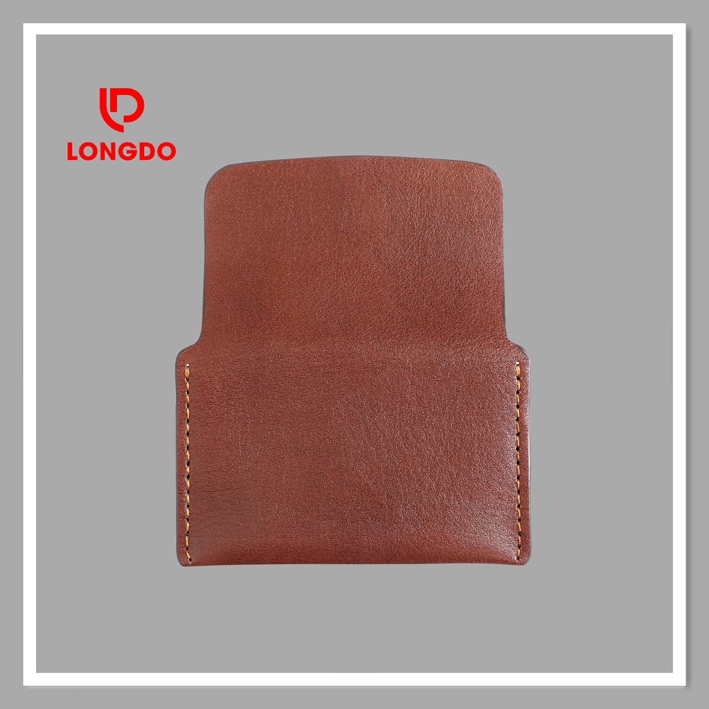 Ví đựng thẻ thông minh cao cấp - Cam kết 100% da bò thật - Hàng chính hãng thương hiệu Longdo Leather - C01