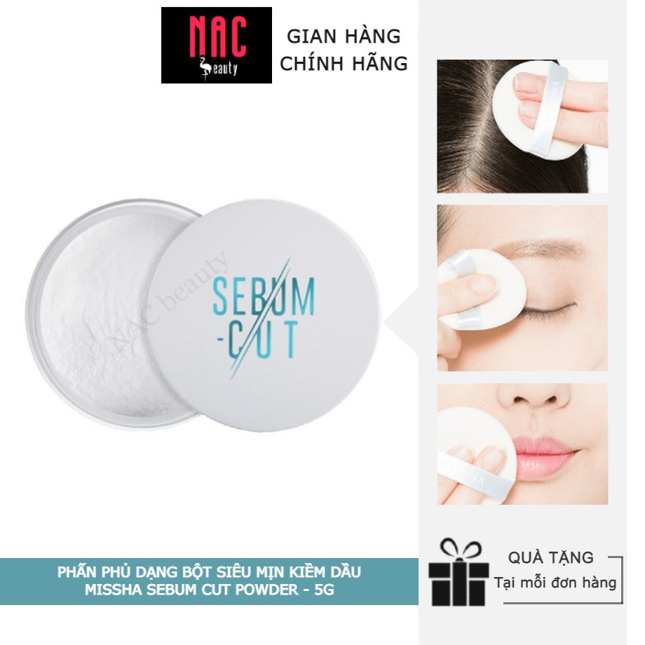 Phấn Phủ Dạng Bột Siêu Mịn Kiềm Dầu Missha Sebum Cut Powder 5g