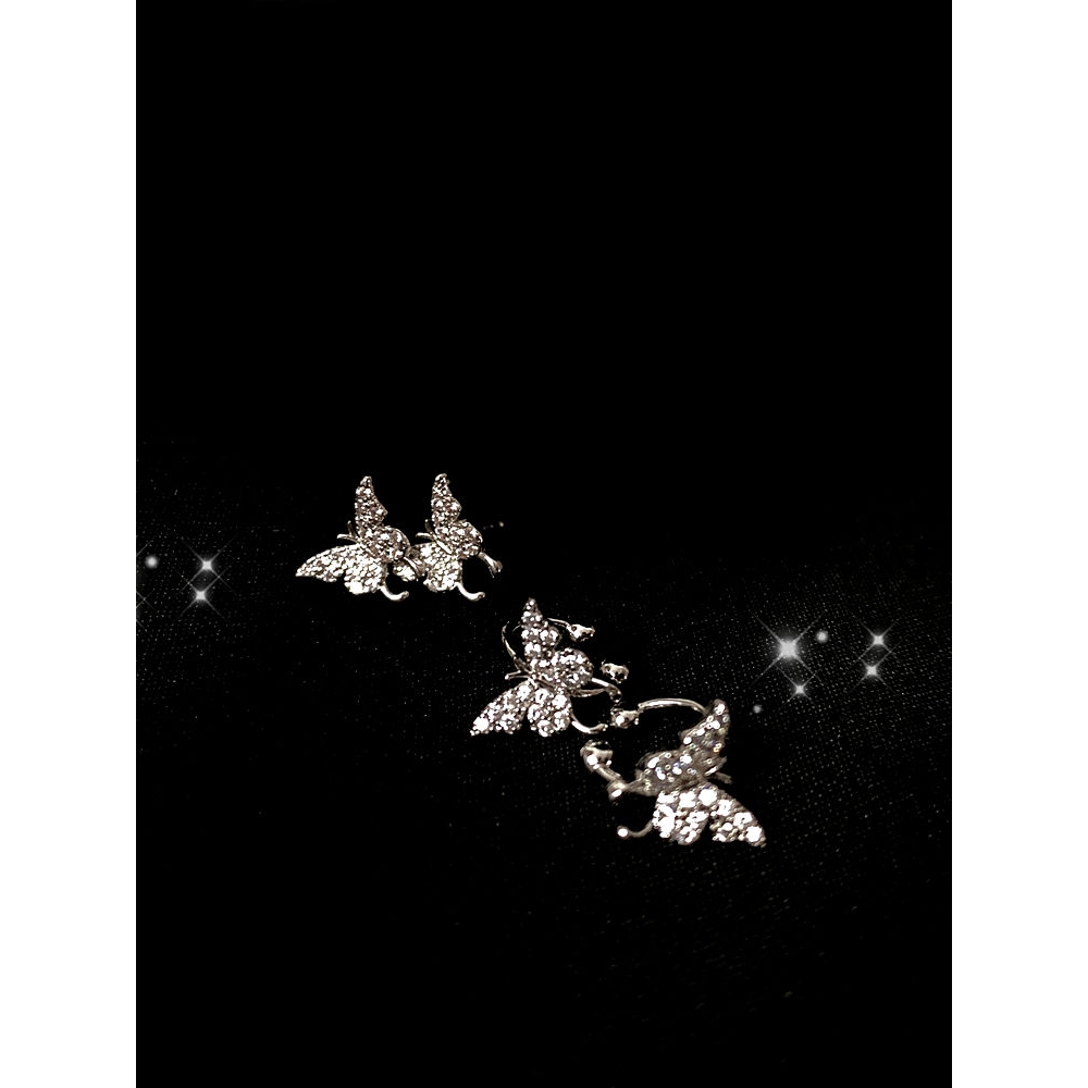 Đôi khuyên tai hình bươm bướm phong cách thời trang xinh xắn cho phái nữ