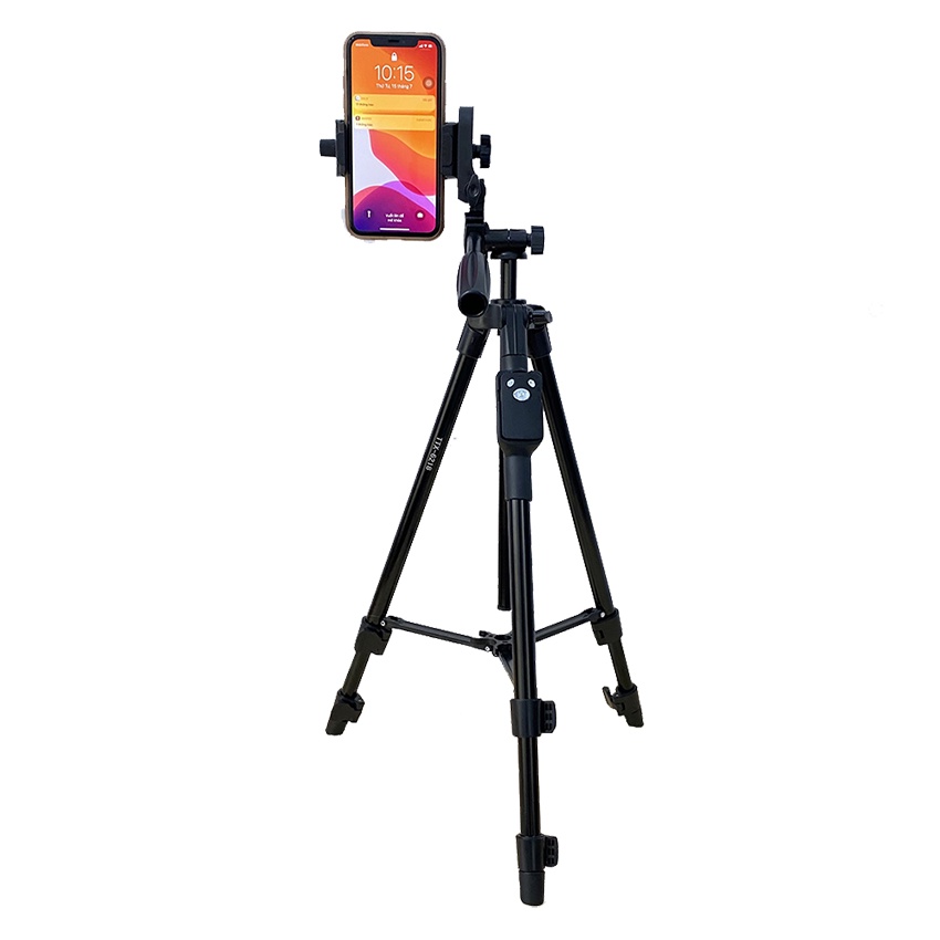 Chân đế tripod chụp ảnh bluetooth cho điện thoại và máy ảnh Selfiecom TTX-6218 kèm remote, túi đựng v đầu kẹp điện thoại