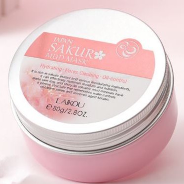 HỘP Mặt nạ đất sét hoa anh đào Sakura Mud Mask chính hãng Laikou