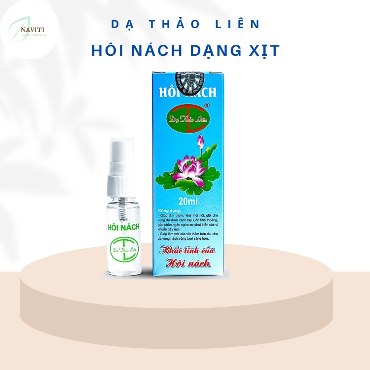 Xịt Khử Mùi Hôi Nách Dạ Thảo Liên Thảo Dược Thiên Nhiên Naviti DLHNX20